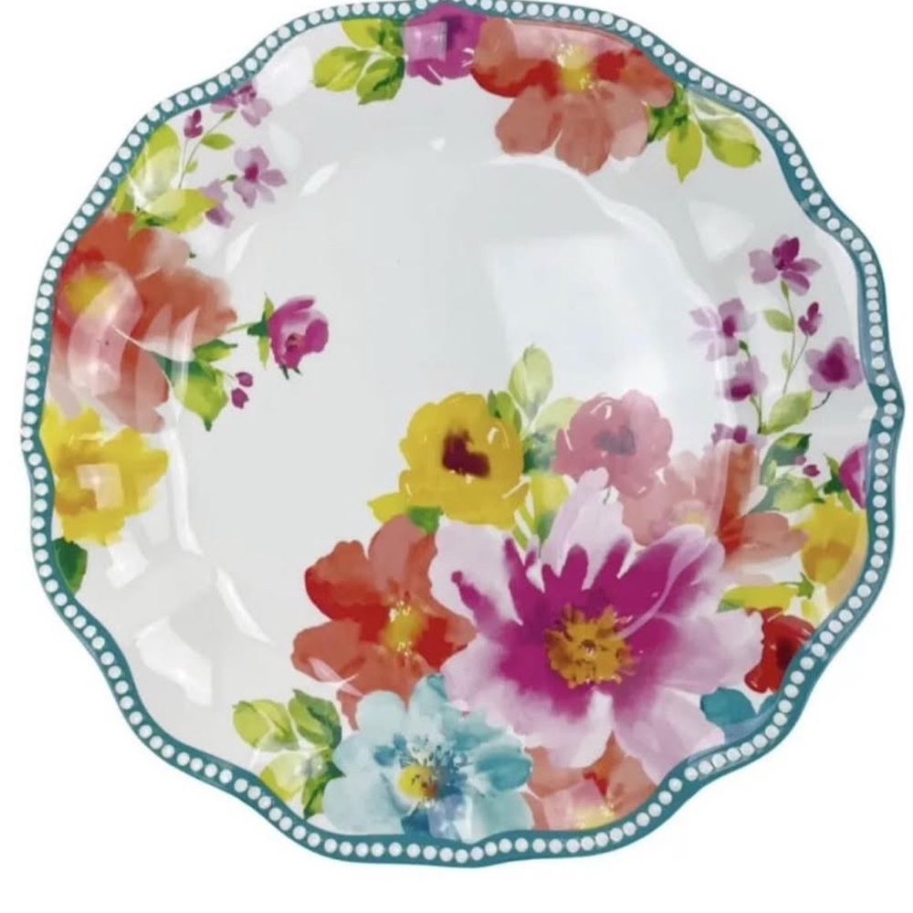 The Pioneer Woman Pink and Yellow Floral Dinnerware